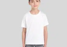 jerzees 29br youth moisture-wicking t-shirt front view