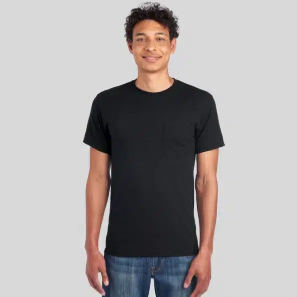 Jerzees 29MPR Unisex Pocket T-Shirt – Blank Tee with Chest Pocket