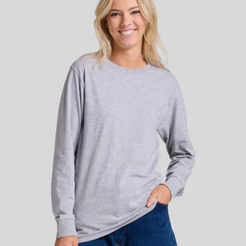 Jerzees 363L Long Sleeve T-Shirt – Unisex 100% Cotton Pre-Shrunk Jersey Tee
