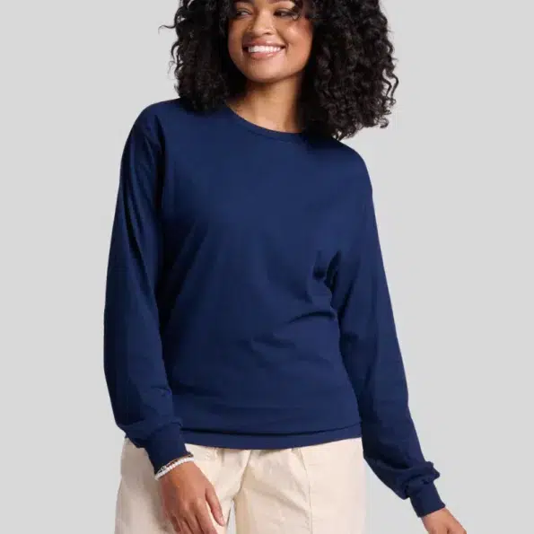 Jerzees 363L Long Sleeve T-Shirt – Unisex 100% Cotton Pre-Shrunk Jersey Tee