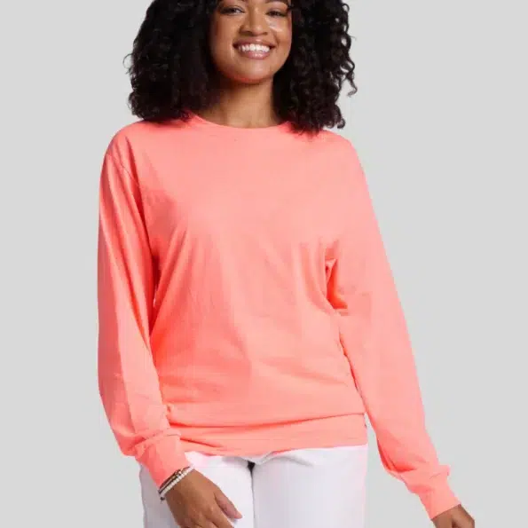 Jerzees 363L Long Sleeve T-Shirt – Unisex 100% Cotton Pre-Shrunk Jersey Tee