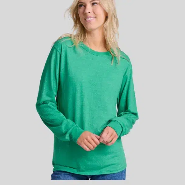 Jerzees 363L Long Sleeve T-Shirt – Unisex 100% Cotton Pre-Shrunk Jersey Tee