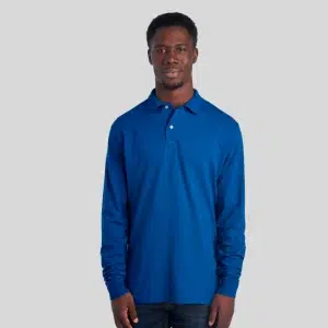 Polo à manches longues JERZEES 437LR en Dri-Power®, respirant et parfait pour impression au Québec