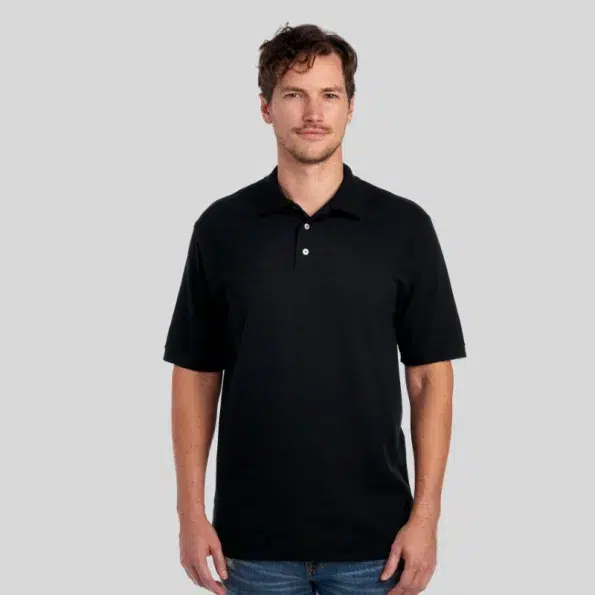 Russell premium ring-spun cotton pique sport shirt for adults