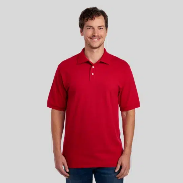 Russell premium ring-spun cotton pique sport shirt for adults