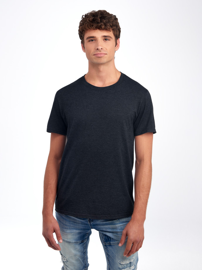 560MR PREMIUM BLEND C RING-SPUN UNI T-SHIRT-BLACK INK H-FRONT Ring Spun Unisex T-Shirt 560MR – Premium Soft Fit | Volgania