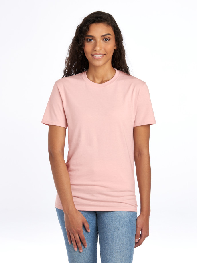 560MR PREMIUM BLEND C RING-SPUN UNI T-SHIRT-BLUSH PINK-FRONT Ring Spun Unisex T-Shirt 560MR – Premium Soft Fit | Volgania