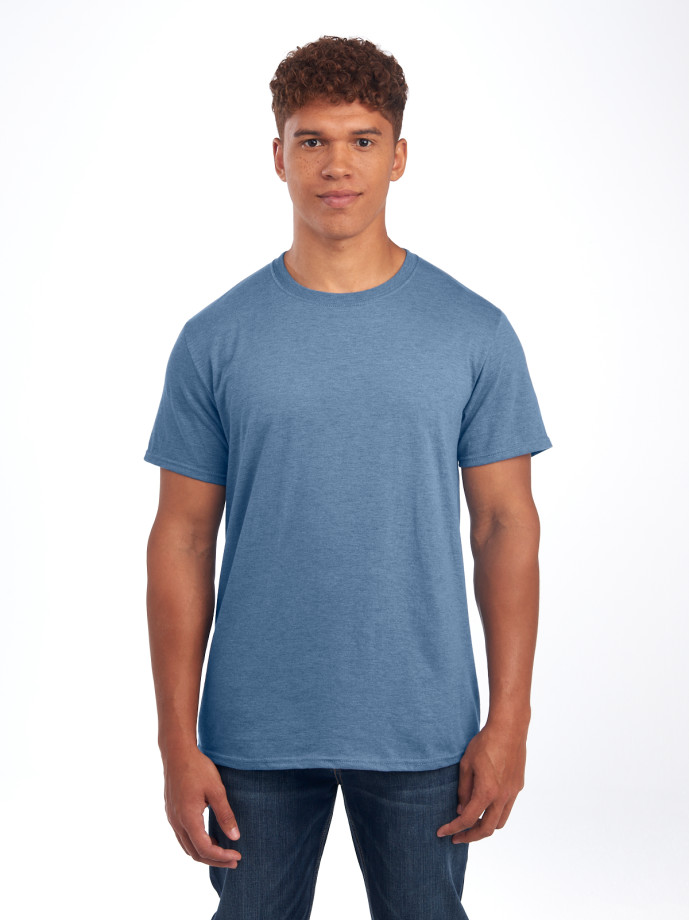 560MR PREMIUM BLEND C RING-SPUN UNI T-SHIRT-DENIM H-FRONT Ring Spun Unisex T-Shirt 560MR – Premium Soft Fit | Volgania