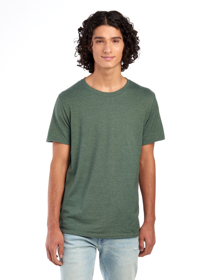 560MR PREMIUM BLEND C RING-SPUN UNI T-SHIRT-M GREEN H-FRONT Ring Spun Unisex T-Shirt 560MR – Premium Soft Fit | Volgania