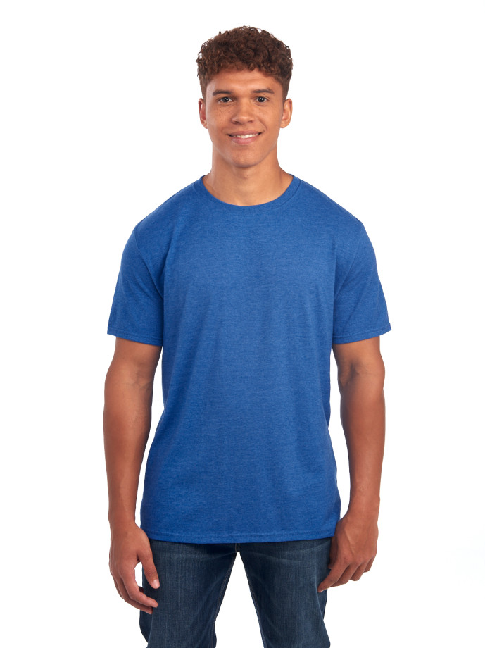 560MR PREMIUM BLEND C RING-SPUN UNI T-SHIRT-RETRO H ROYAL-FRONT Ring Spun Unisex T-Shirt 560MR – Premium Soft Fit | Volgania