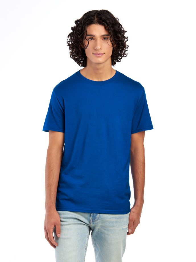560MR PREMIUM BLEND C RING-SPUN UNI T-SHIRT-ROYAL-FRONT Ring Spun Unisex T-Shirt 560MR – Premium Soft Fit | Volgania