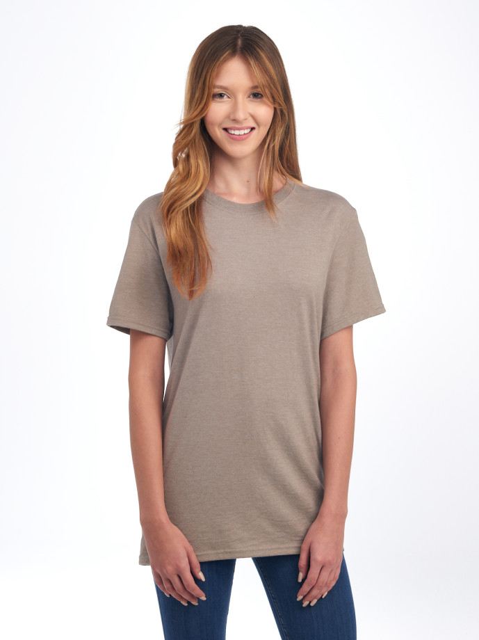 560MR PREMIUM BLEND C RING-SPUN UNI T-SHIRT-TAUPE H-FRONT Ring Spun Unisex T-Shirt 560MR – Premium Soft Fit | Volgania