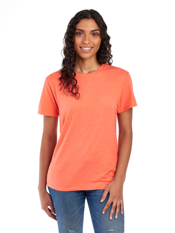 560MR PREMIUM BLEND C RING-SPUN UNI T-SHIRT-V H ORANGE-FRONT Ring Spun Unisex T-Shirt 560MR – Premium Soft Fit | Volgania
