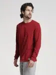 64LTTM0 DRI-POWER CVC Perf. Unisex Long-Sleeve T-Shirt ROUGE