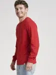 64LTTM0 DRI-POWER CVC Perf. Unisex Long-Sleeve T-Shirt ROUGE
