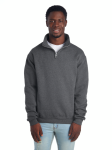 995MB NUBLEND UNI QUARTER-ZIP CADET C SWEAT-VINTAGE HEATHER NAVY-FRONT