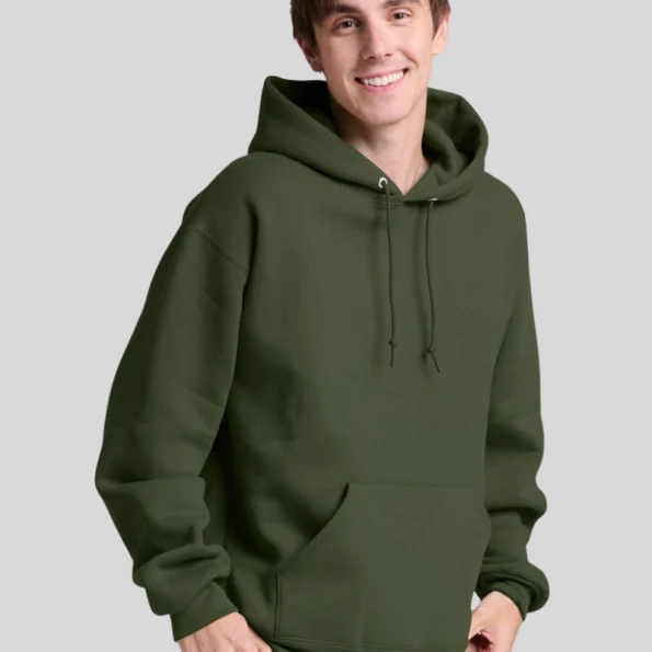 Heavyweight unisex hoodie (12 oz) with pill-resistant fleece, tear-away label and 2-ply hood. Built for printing, layering and workwear comfort.