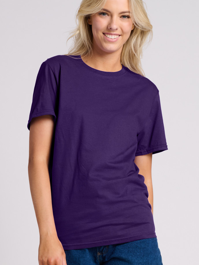 IC46R JERZEES ULTIMATE RS UNISEX T-SHIRT-DEEP PURPLE-FRONT