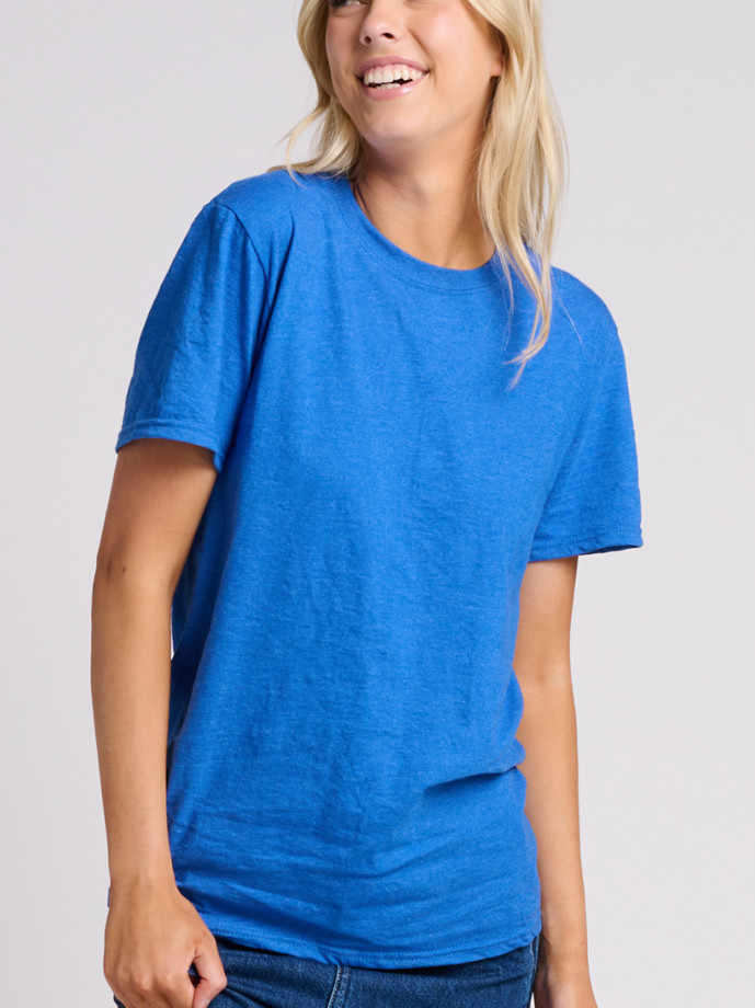IC46R JERZEES ULTIMATE RS UNISEX T-SHIRT-R H ROYAL-FRONT Ring Spun Cotton T-Shirt IC46R – Wholesale Soft Unisex Tee