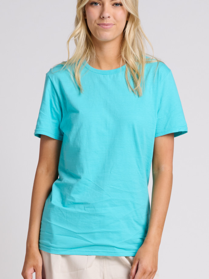 IC46R JERZEES ULTIMATE RS UNISEX T-SHIRT-SCUBA BLUE-FRONT Ring Spun Cotton T-Shirt IC46R – Wholesale Soft Unisex Tee